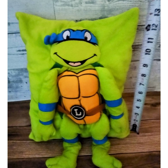 Nickelodeon Teenage Mutant Ninja Turtles Retro Leonardo Plush Character Pillow - Picture 2 of 3